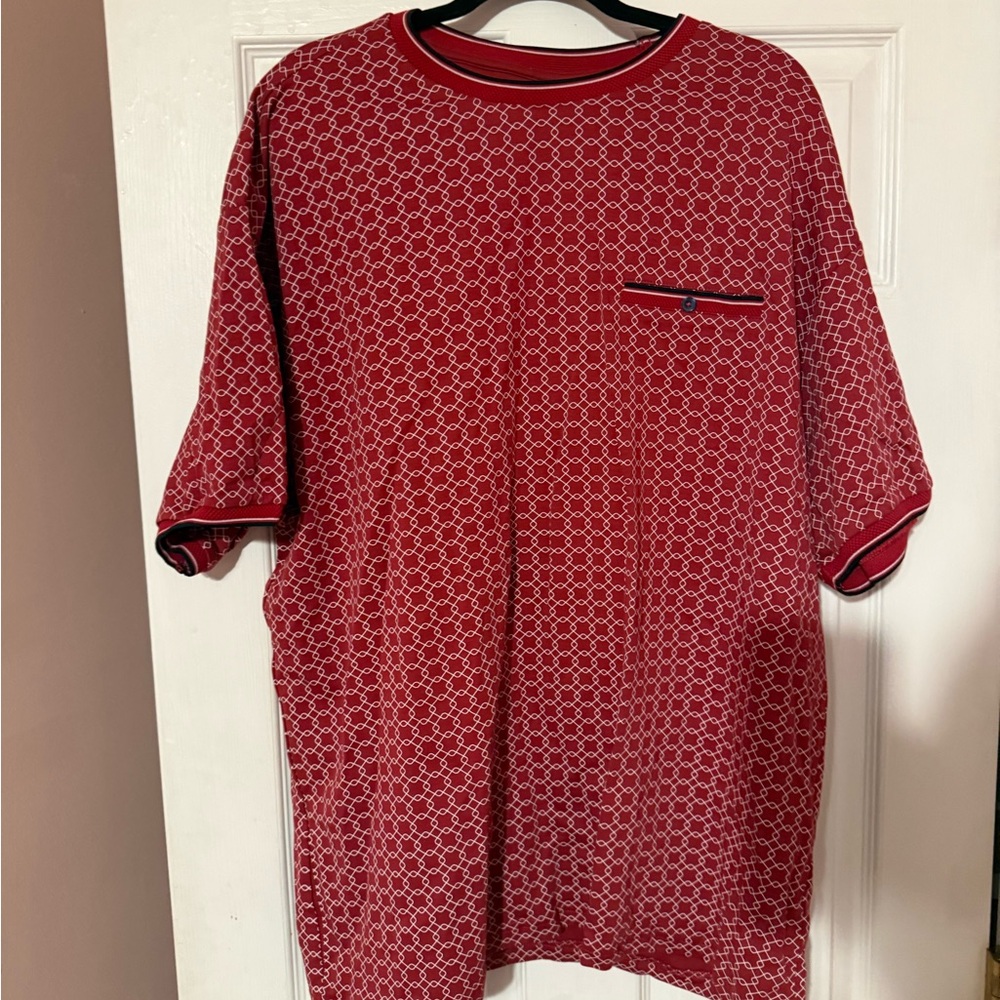 Fashion Nova Red Geometric Tee - Picture 2 of 3